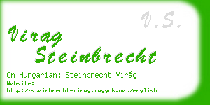 virag steinbrecht business card